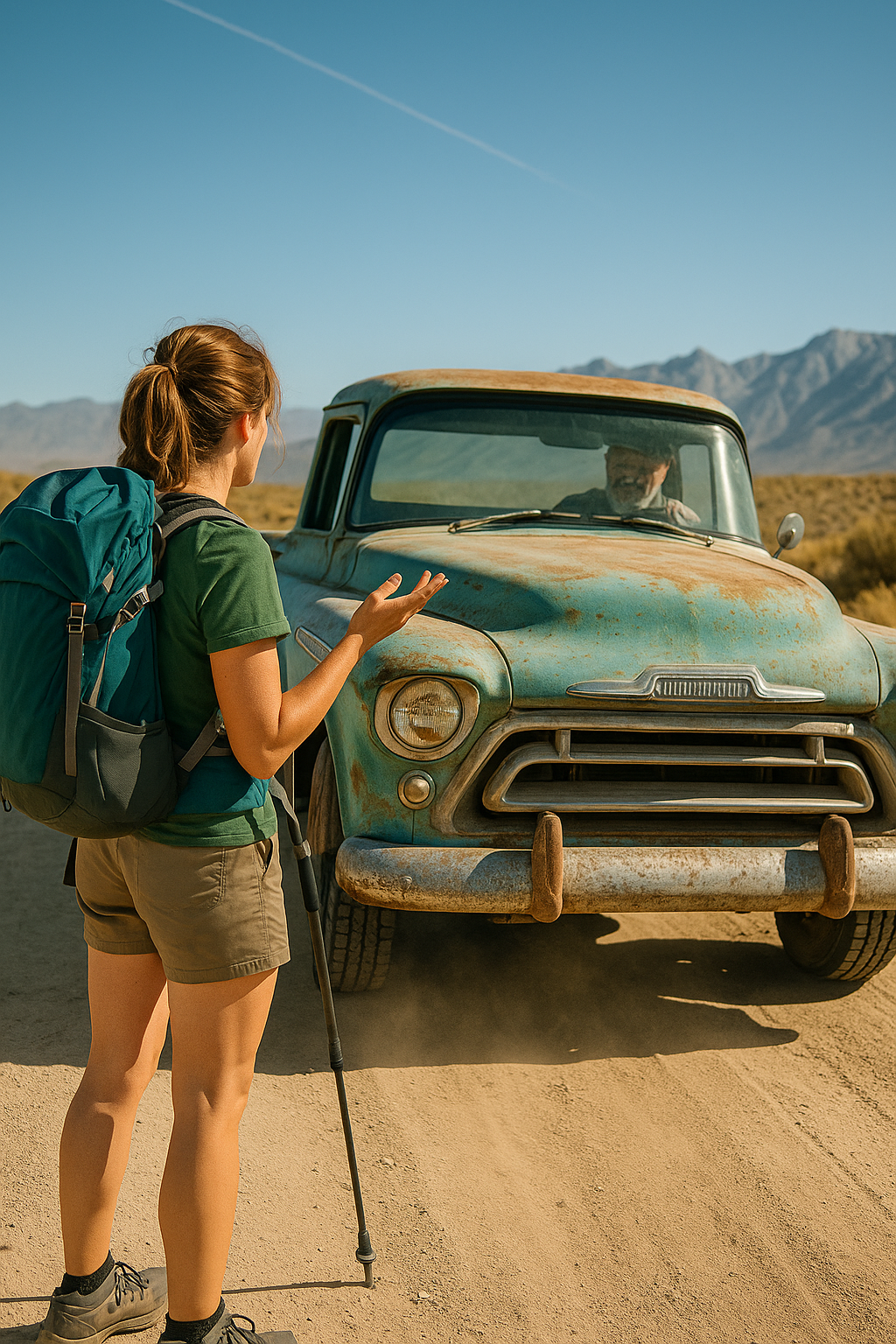 hiker looking for directions