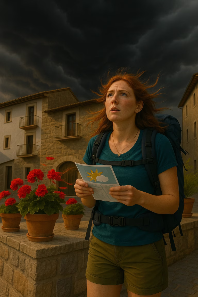 Time Zones and Weather Updates Spain - Hiker is Spain facing an imminent storm rolling in